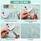 500 PCS Flat Head Pins for Jewelry Making 2 Inch Straight Head Pins Metal End Headpins DIY Head Pin Findings with Plastic Box for Craft Earring Bracelet Necklace Pendant Supplies (Mixed Colored)